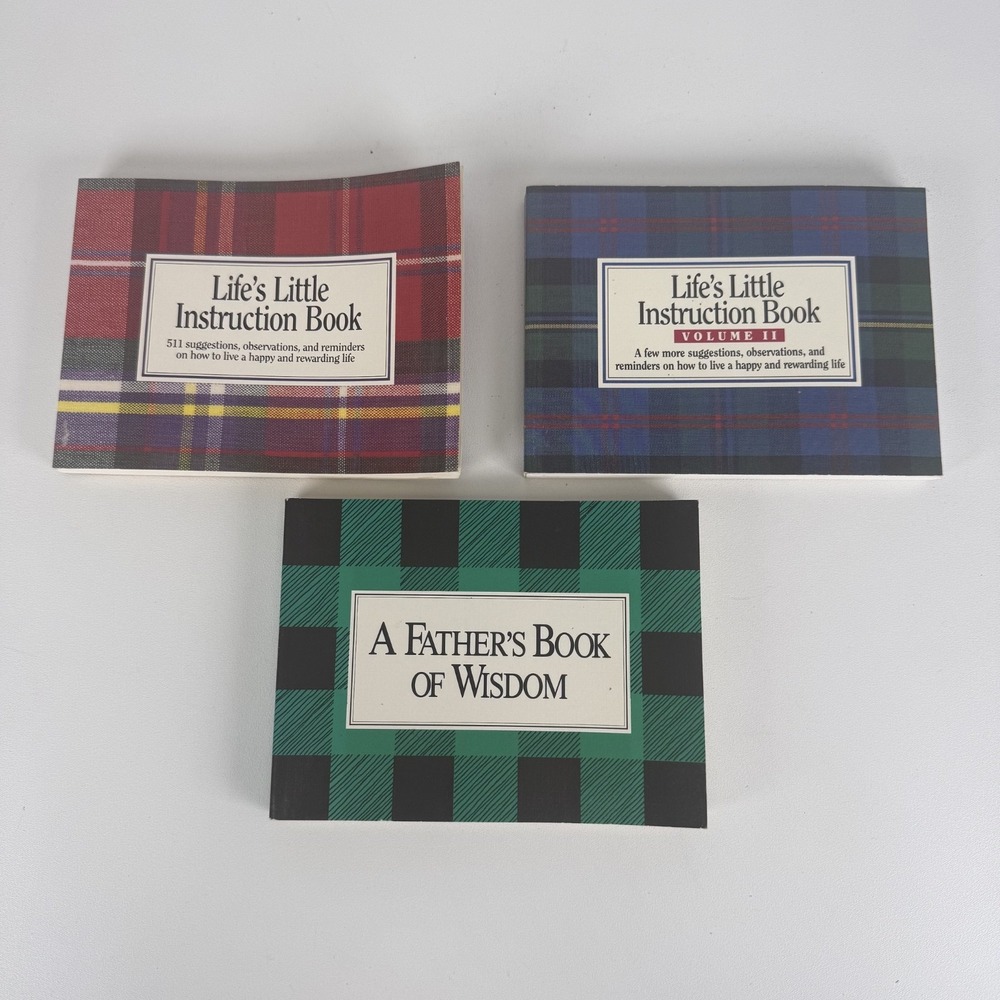 LOT‎ OF 3 Father's Book of Wisdom; Life's Little Instruction Book VOL 1 &2